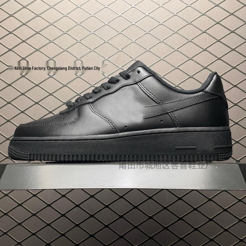 AF1 Air Force 1: Чисто-белые низкие кеды для женщин и мужчин цвета пшеницы - Повседневный стиль для пары.