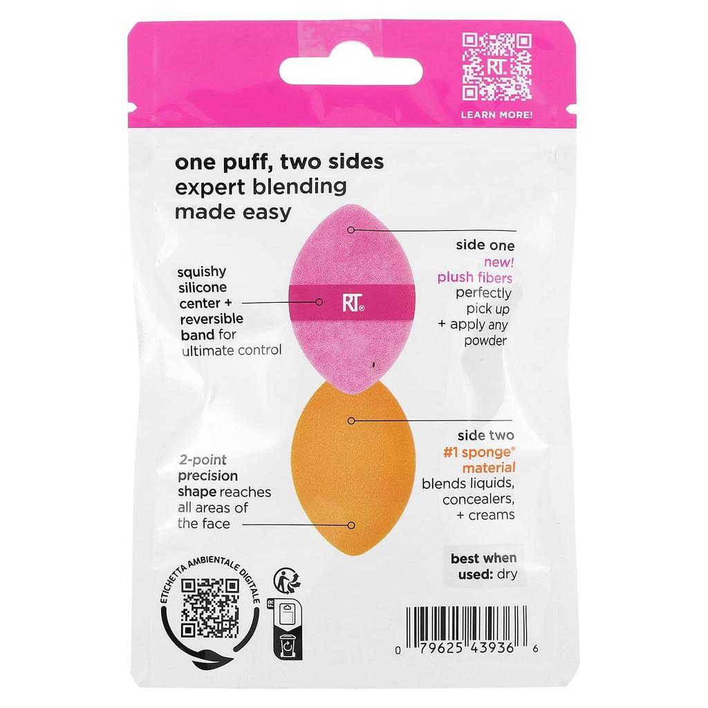 real techniques Miracle 2-in-1 Powder Puff, 1 Sponge