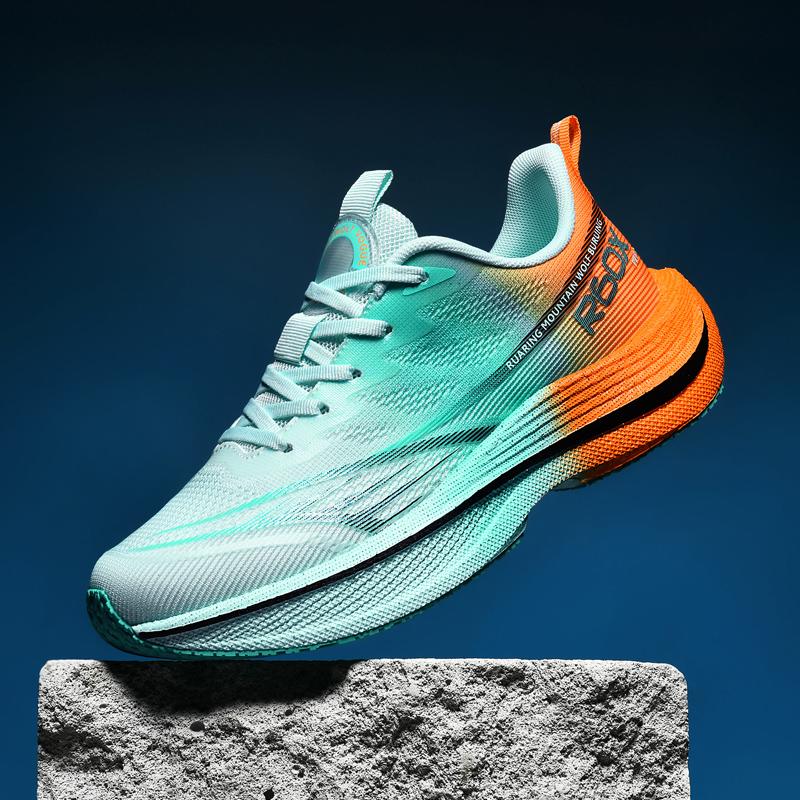 Men Casual Sports Running Shoes Carbon Board Marathon Training Breathable Women's Jogging Athletic Nonskid Walking Sneakers