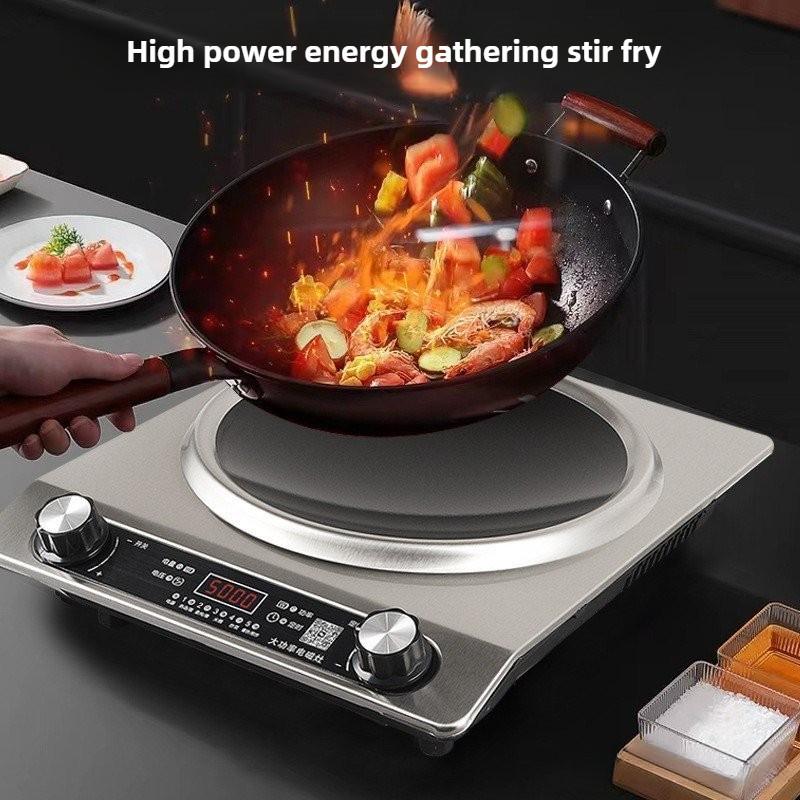 3500W High Power Induction Cooker Household Ultra-Thin Concave Stove Commercial Kitchen Cooking Appliances