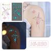 Rikaron Waterproof Luminous Butterfly Tattoo Stickers - Long-lasting, Realistic, Simple Japanese Washable Design for Dopamine Aesthetic.