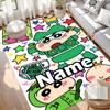 Custom Name Personalized Crayon Shin Print Carpet, Versatile Home Decor Rug, for Playroom, Apartment, Balcony, Entryway, Hallway Gift