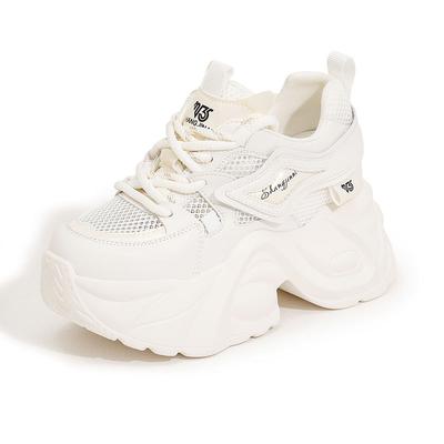 Женская весенняя обувь для папы, дышащие кроссовки для бега, обувь на платформе для отдыха, женская повседневная дорожная обувь, сетчатая спортивная обувь для ходьбы