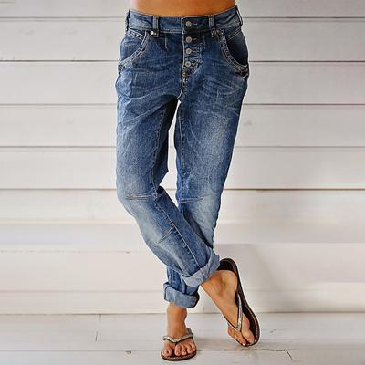 Женские джинсовые классические универсальные модные брюки с высокой талией