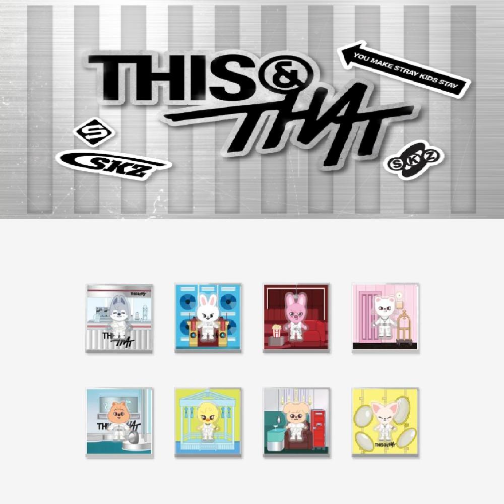 Предзаказ Stray Kids THIS & THAT SKZOO Вращающийся Магнит