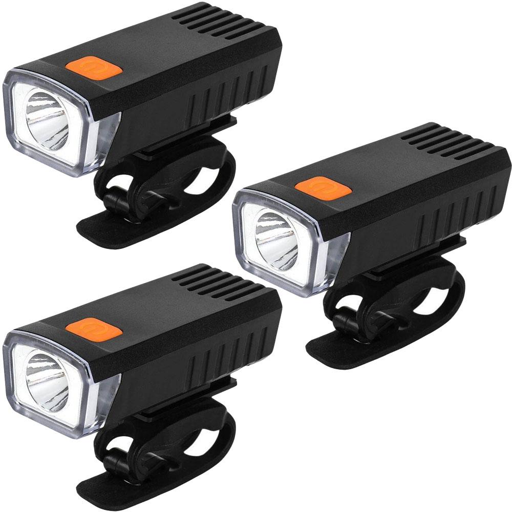 Велосипедные передние фары USB LED Перезаряжаемые Водонепроницаемые Фара для горного велосипеда Велосипедный предупреждающий свет безопасности Велосипедные аксессуары