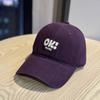 Korean-style versatile all-season soft-top baseball cap for women with large heads and round faces, new letter-embroidered baseball cap for men