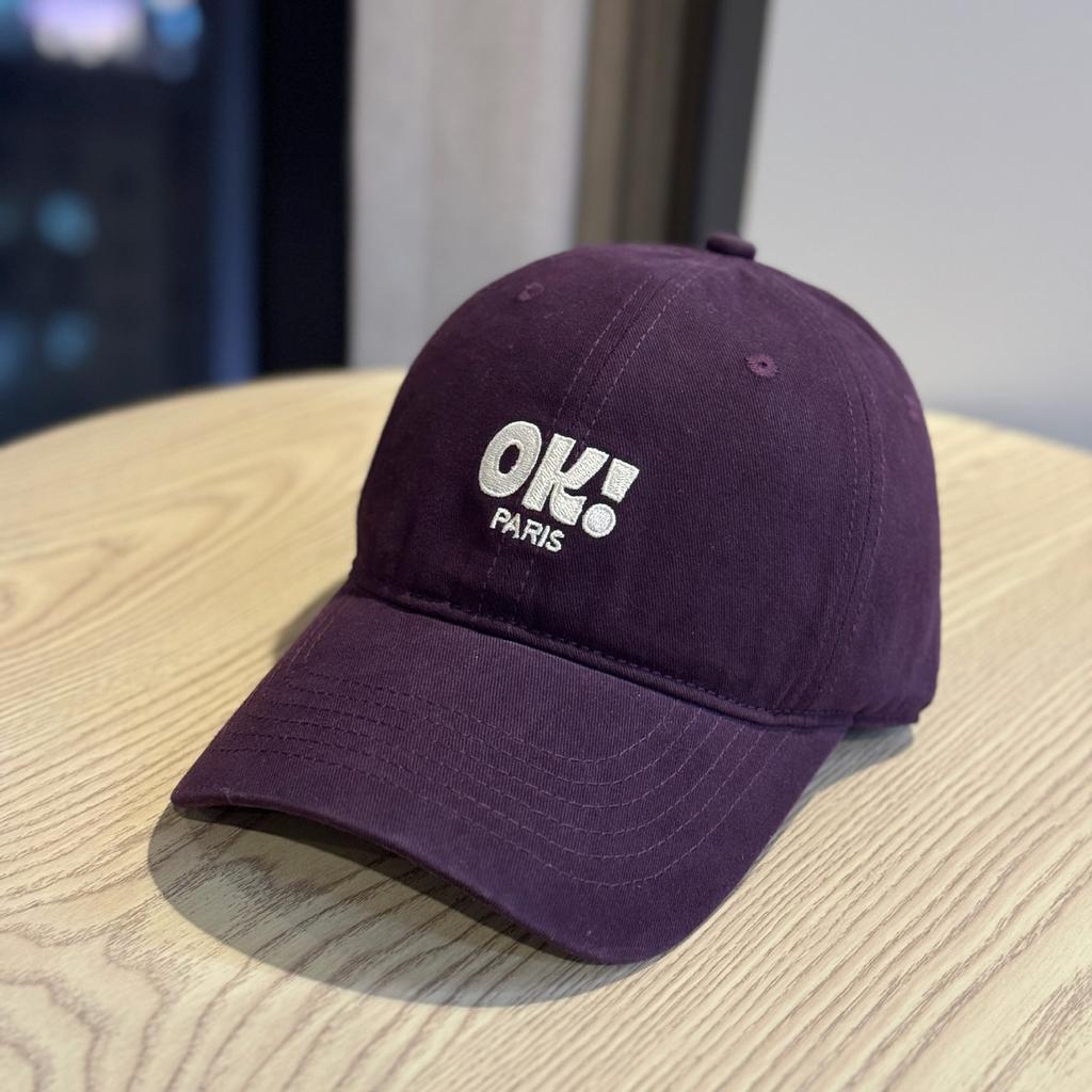 Korean-style versatile all-season soft-top baseball cap for women with large heads and round faces, new letter-embroidered baseball cap for men