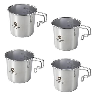 Набор из 4 кружек для кемпинга CAMPING MOON Solo Mug M, 210 мл, SOLO MUG S-190-4P.