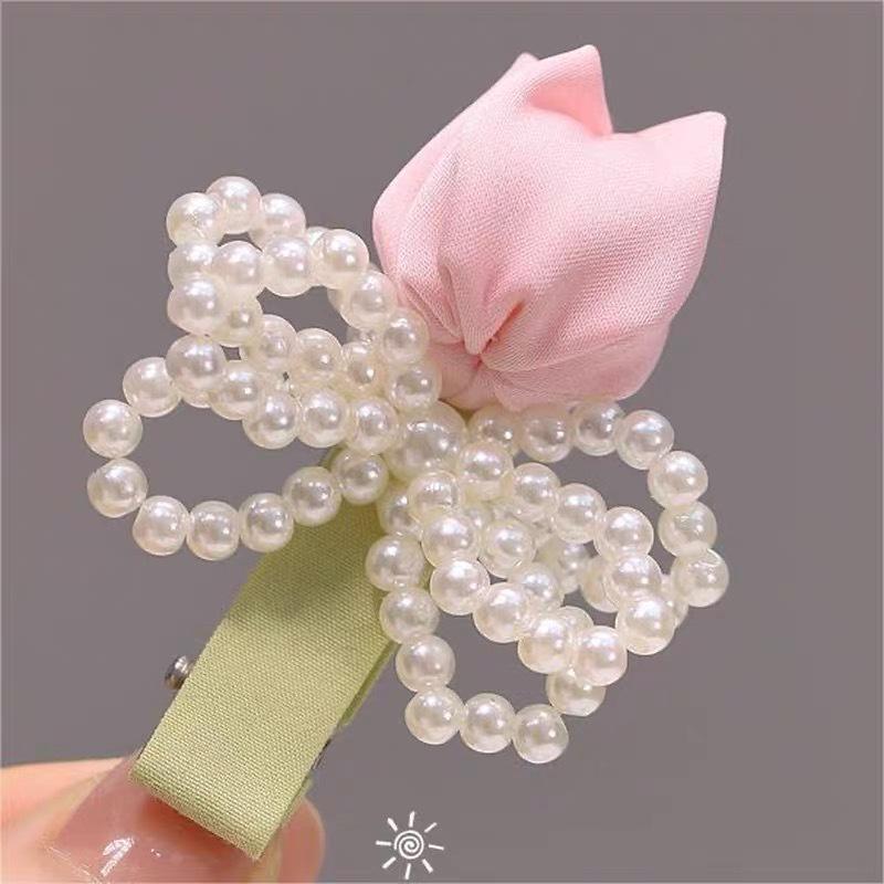 Весенне-летняя цветочная заколка для волос: Дизайн «Лилия, Роза и Гибискус»