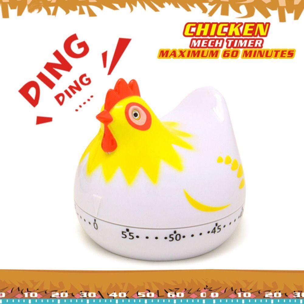 Mechanical Cooking Reminder Hen Shaped Design Egg Timer Clock Creative Time Alarm Device Daily