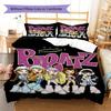 Постельное белье с принтом Bratz, Комплект с одеялом, Пододеяльник, Наволочка, Домашний подарок на день рождения (1 пододеяльник + 2 наволочки, без наполнителя)