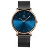 BEN NEVIS Casual Date Analog Quartz Mesh Blue Men's Watch, Simple, Stylish, Slim, Design, Display, Waterproof, Movement, Band,