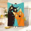 Художественный узор C-catS Плед Легкий 240 г Фланелевое одеяло Мягкое, приятное для кожи, для летнего охлаждения