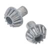 2Pcs RC Car Metal Bevel Gear Zinc Alloy 12T Metal Bevel Gear Replacement RC Parts for WLtoys 124008
