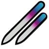 Набор из 2 пилочек для ногтей Rainbow Crystal, ручная работа из чешского закаленного стекла R-MS