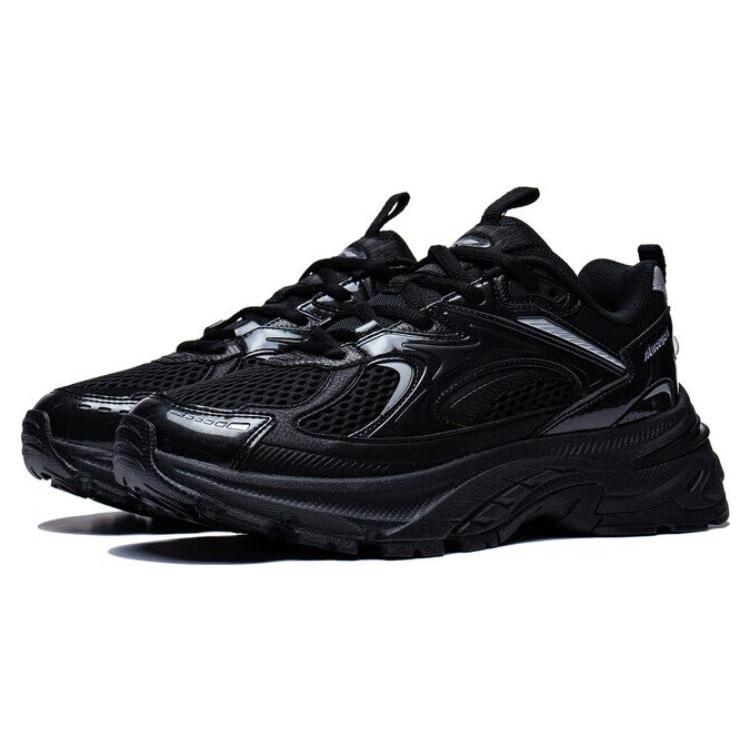 Li Ning Aurora 2K Удобная амортизация, Износостойкие Низкие Повседневные Кроссовки Женские Черные AGCT108-2