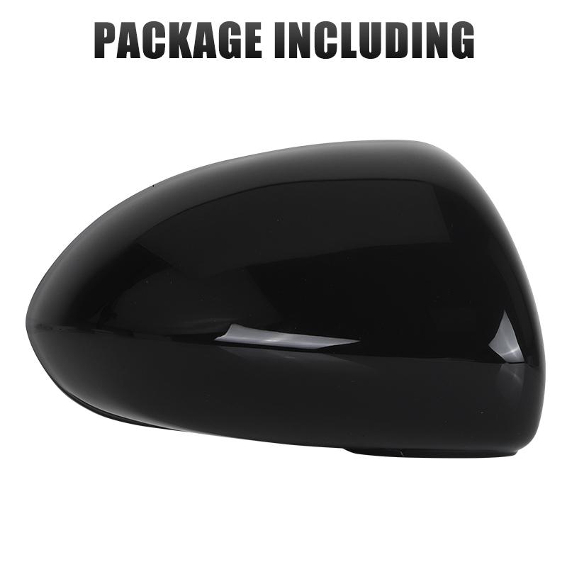 Door Wing Mirror Cover Caps For Vauxhall Corsa D Years 2006-2014 Corsa E Years 2014 2015 2016- Left/Right Side Gloss Black