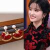 Fashion Jewelry Pearl Pony Earrings Chinese Horse New Year Red Drop Earrings  Lady
