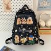 Printed Capybara Backpack Outdoor Breathable Large Capacity Travel Schoolbag Bag