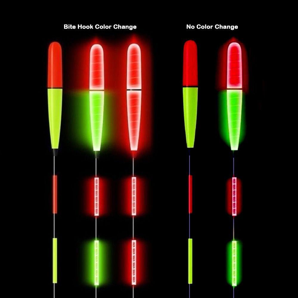2pcs Ultra Sensitive LED Smart Float Luminous Electronic Float Luminous Float Outdoor Fishing