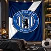 Wall Hanging Tapestry hertha bsc FC Print Cloth for Living Room Bedroom Home Decor