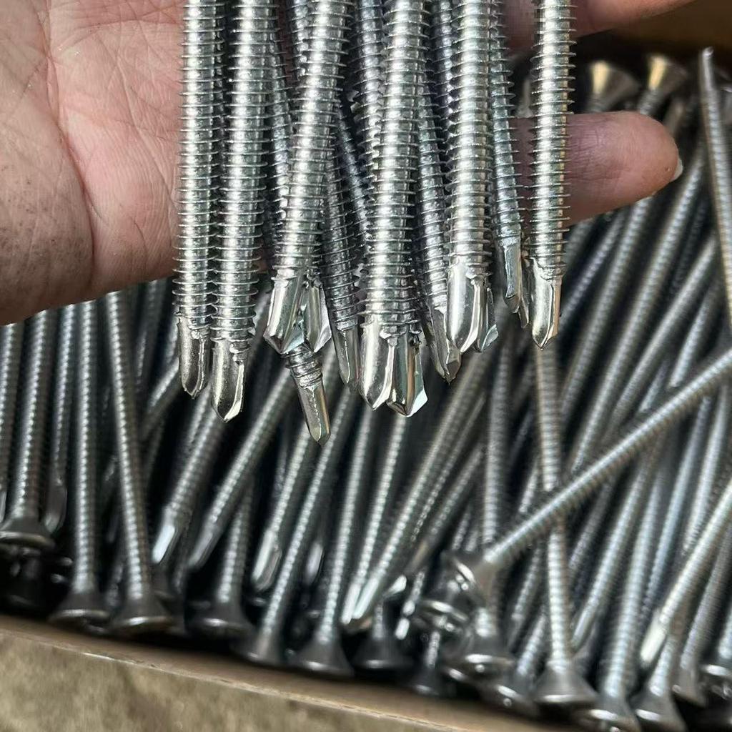 Винты саморезы из нержавеющей стали 410, очень длинные, с потайной головкой Phillips, для железа