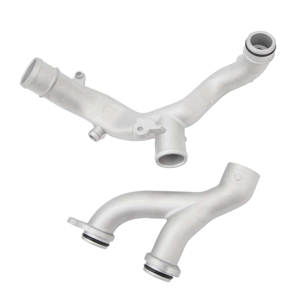 Патрубки выхода охлаждающей жидкости LR090630 Алюминиевый сплав Патрубки системы водяного охлаждения радиатора Комплект для замены для Jaguar F‑Type