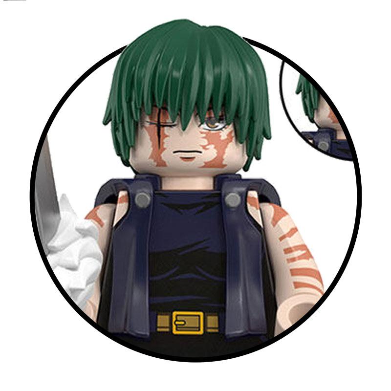 40pcs Jujutsu Kaisen Building Blocks Itadori Yuji Gojo Satoru Ryomen Mini Action Figure Accessories Christmas Gift for Kids