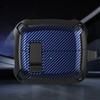 Чехол из углеродного волокна для Samsung Galaxy Buds 3/Galaxy Buds 3Pro с брелоком, надежный замок, противоударный защитный чехол для женщины, мужчины