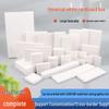 Thickened White Cardboard Gift Box - Customizable Blank Packaging In Various Sizes