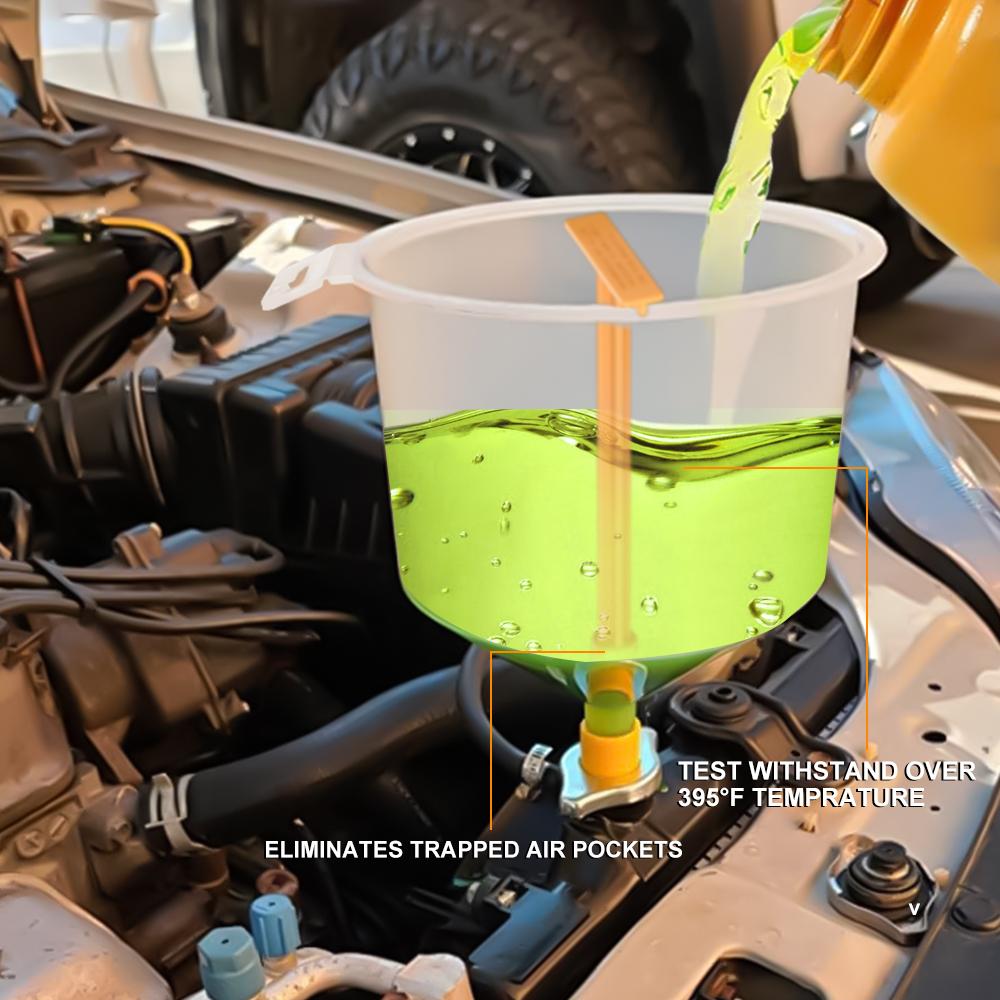 Plastic Filling Funnel Spout 15Pcs/Set Fit Universal Vehicles Spill Proof Coolant Filling Kit Car Accessories Pour Oil Tool