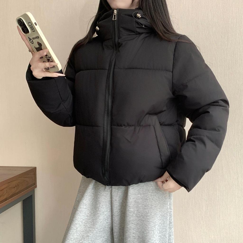 Winter new fake two-piece splicing women's cotton-padded clothes fashionable versatile cotton clothes women's foreign style jackets