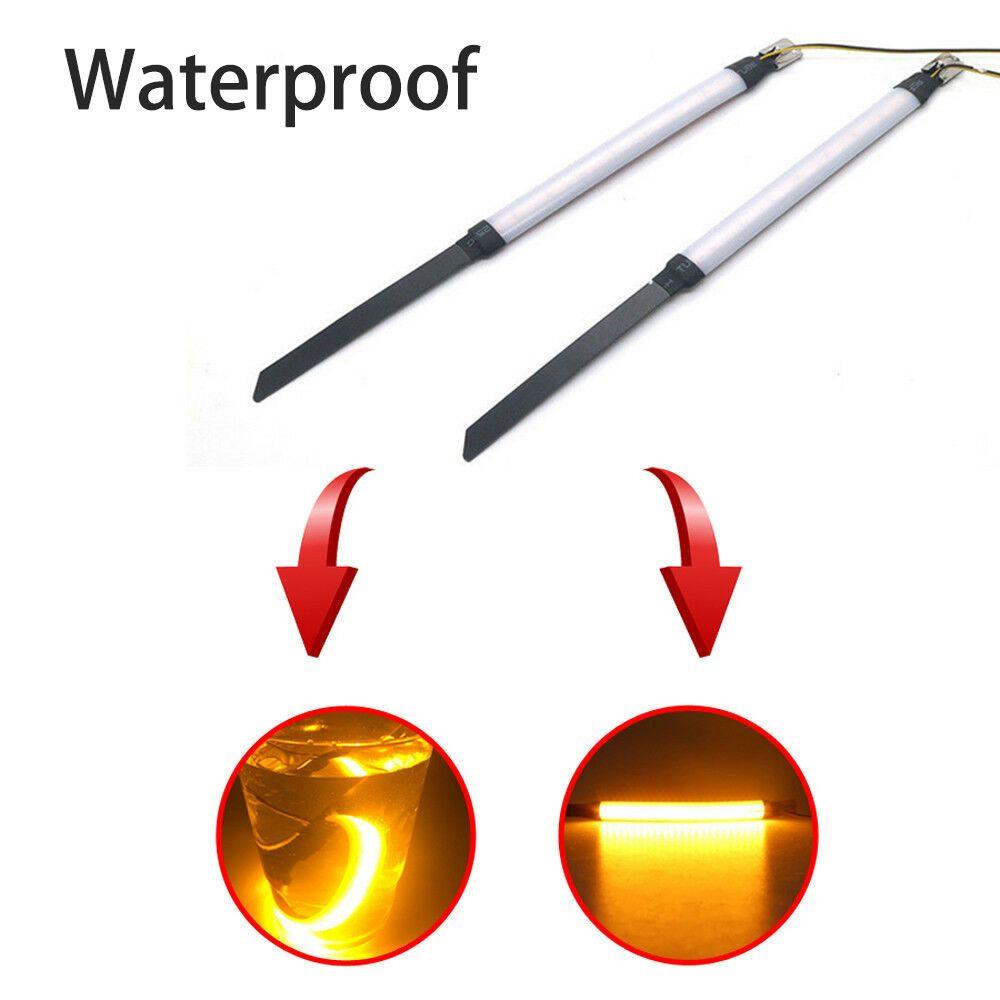 Flexible Red/Blue/Yellow/White 45mm-70mm Turn Signal Light  Indicator Fork Motorcycle SMD LED Strip