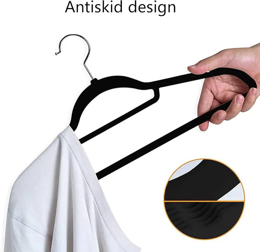 Non Marking Clothes Hangers for Home Use Non Slip Drying Hangers Metal Thick Clothes Hangers Storage Bedrooms Wardrobes Adult