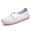 Fashion Spring/Summer Women's Casual Shoes PU Leather Hollow Out Women Loafers Breathable Slip-on Flats Bow-knot Lovely Ladies Shoes