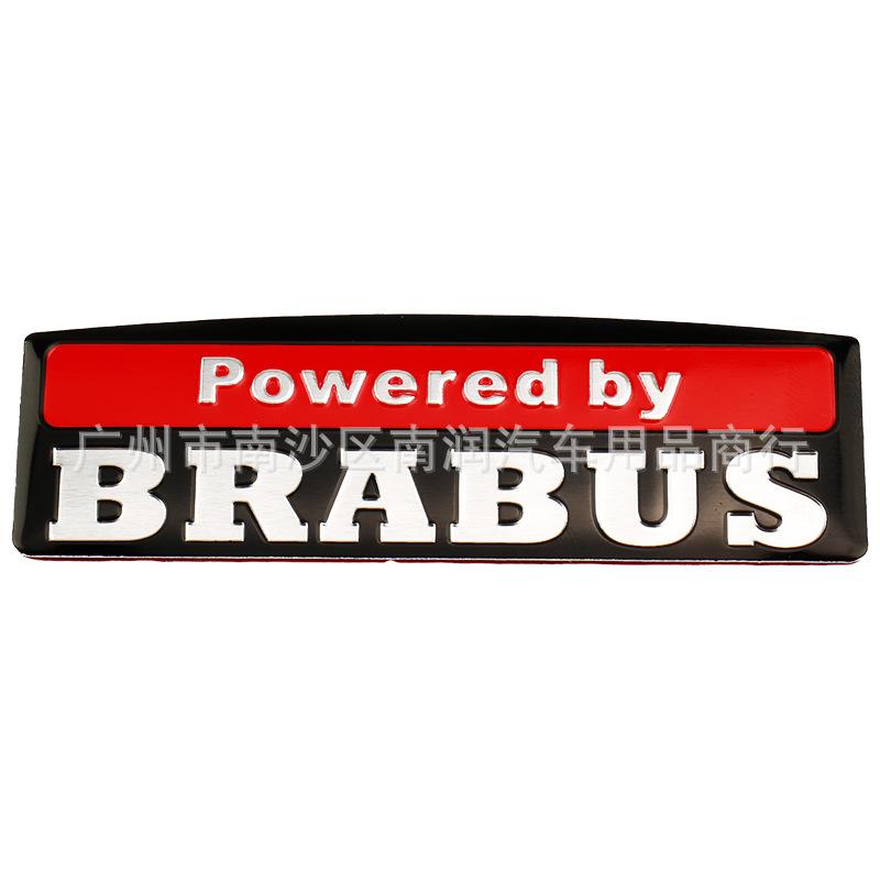 Алюминиевый боковой значок-эмблема BRABUS для Mercedes, 3D самоклеящаяся наклейка для декора кузова модифицированного автомобиля