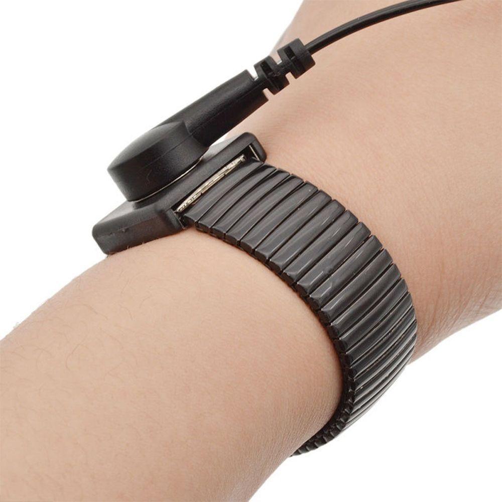 Black Ground Discharge Wrist Electricity Bracelet ESD Anti Static Wrist Strap Band
