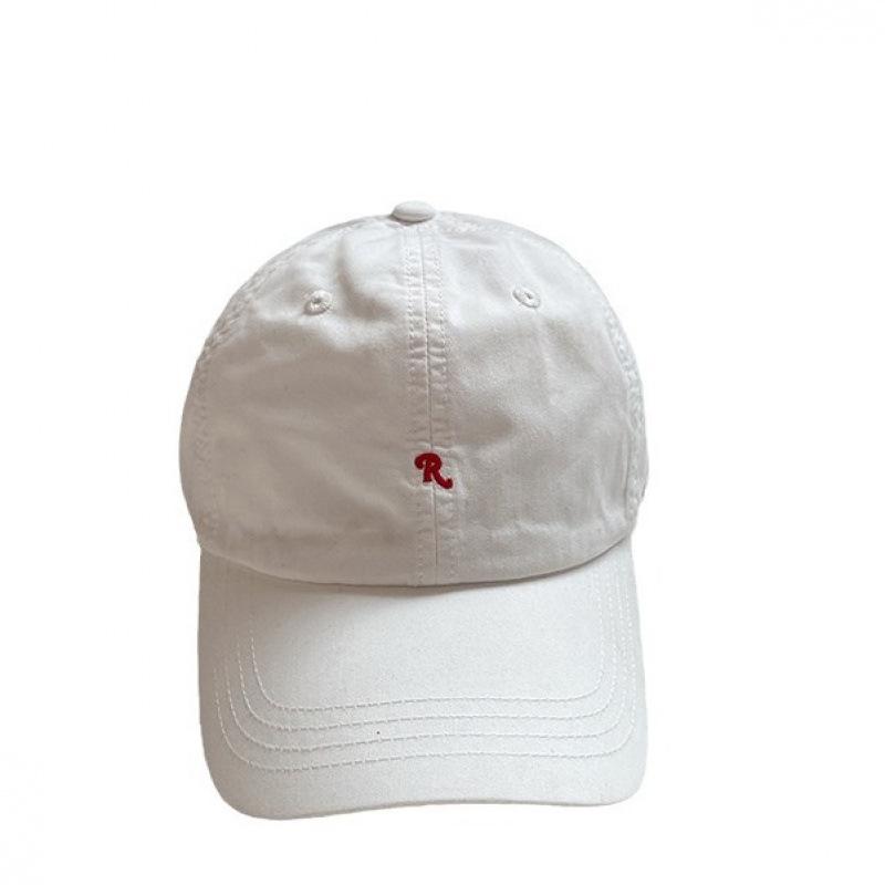 Baseball hat spring and summer new simple letter embroidery cap high sense versatile big head circumference baseball cap