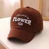 Flower Letter Baseball Caps Spring Autumn Kids Hats Casual Sun Hats  For Boy Girl
