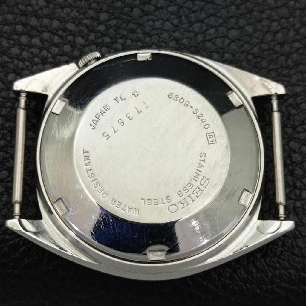 АВТОМАТИЧЕСКИЕ ВИНТАЖНЫЕ ЧАСЫ SEIKO 5 ЯПОНИЯ 6309A МУЖСКИЕ С ЧЕРНЫМ ЦИФЕРБЛАТОМ a701290-5