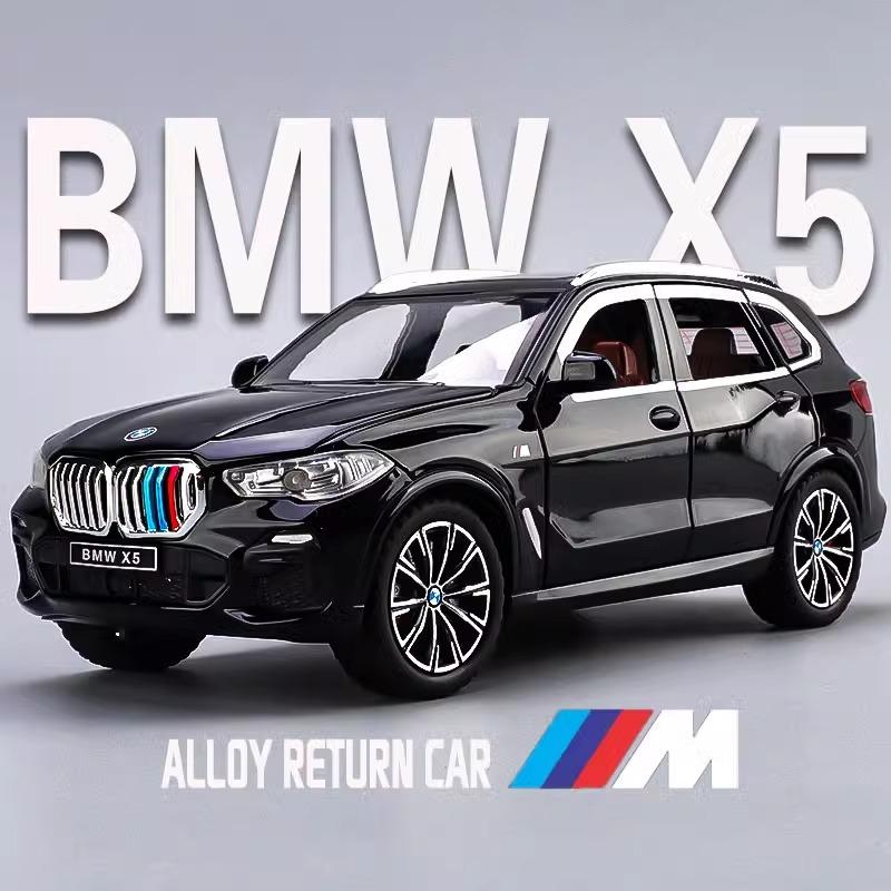 1:24 BMW X5 Литой Металлический Модель Внедорожника Серия Звук и Свет Детская Игрушка Подарок для Детей Подарок на День Рождения Модный Декоративный Элемент для Витрины