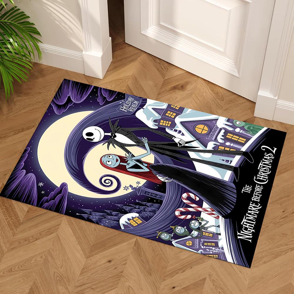 Jack Skellington Floor Rug Office Rug Suitable for Game Room Entryway Balcony Decorate room Antislip Carpet Decorate Offices Perfect Gift for Women/Me