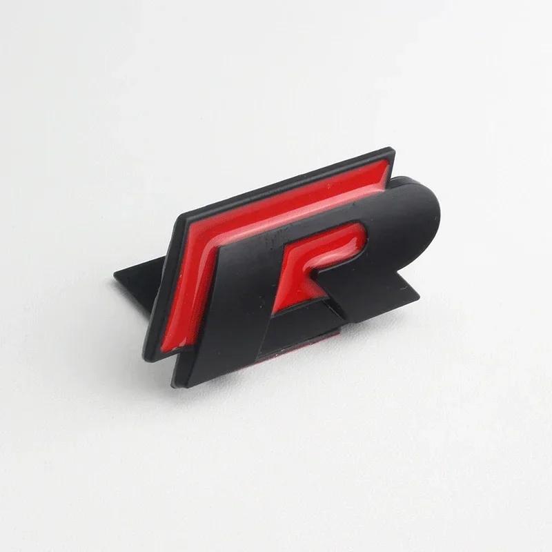 WHAQY1 VW 2026 Hot 3D Car Badge Decal Grill Side Rear Trunk Emblem Sticker for Volkswagen Rline R Logo Polo Passat B5 B6 B7 Golf Jetta