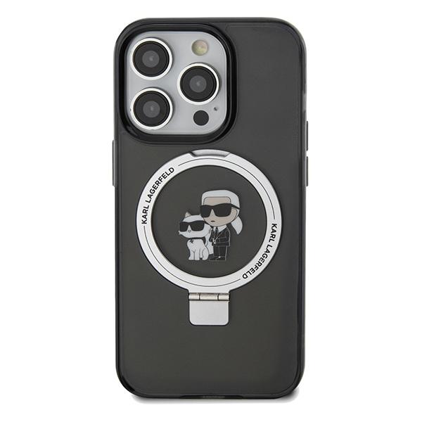 Karl Lagerfeld KLHMP13XHMRSKCK iPhone 13 Pro Max 6.7" black/black hardcase Ring Stand Karl&Choupette MagSafe