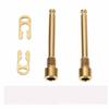 2PCS Bike Disc Brake Pad Bolts Threaded Pins Ti Alloy Bike Brake Caliper Bolt Screws with Circlips