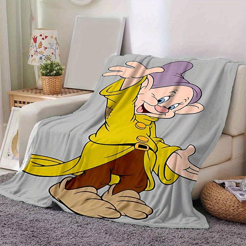 1pc, Disney Dopey Dwarf Blanket Soft & Cozy Throw for Home Decor, Couch Cover, Travel