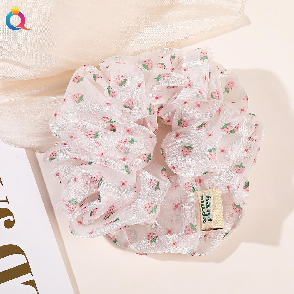 Новая большая шифоновая резинка для волос с принтом для женщин и девочек, эластичные резинки для волос, аксессуары, резинка для волос, веревка, головной убор