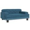 Dog Bed Blue 70x45x30 cm Velvet