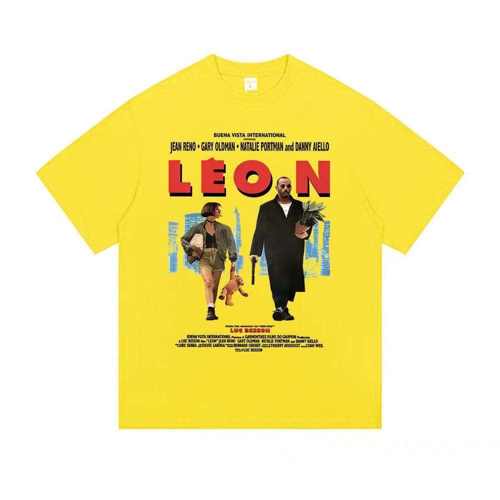 Classic Movie Leon The Professional Tshirt Men Women Casual Cotton Vintage Tshirts Mens Hip Hop Gothic Rock Oversized T Shirt